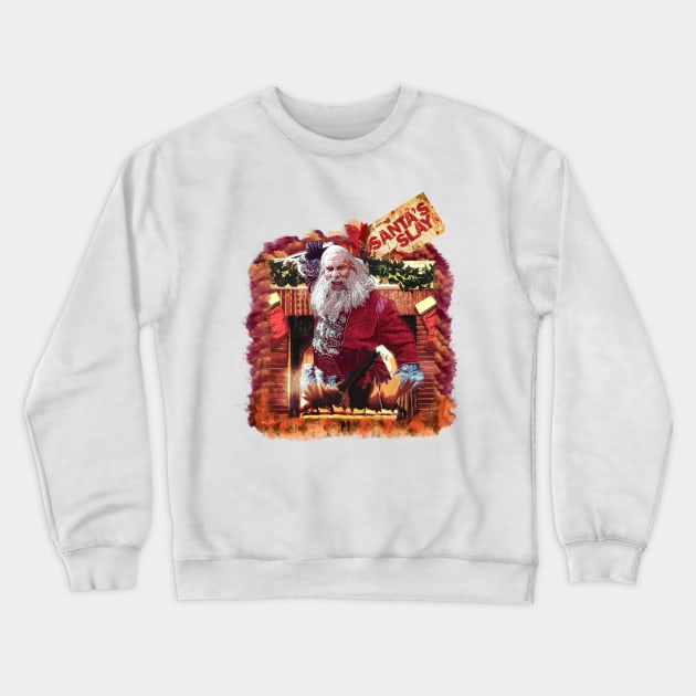 Santa's Slay Crewneck Sweatshirt by Exploitation-Vocation